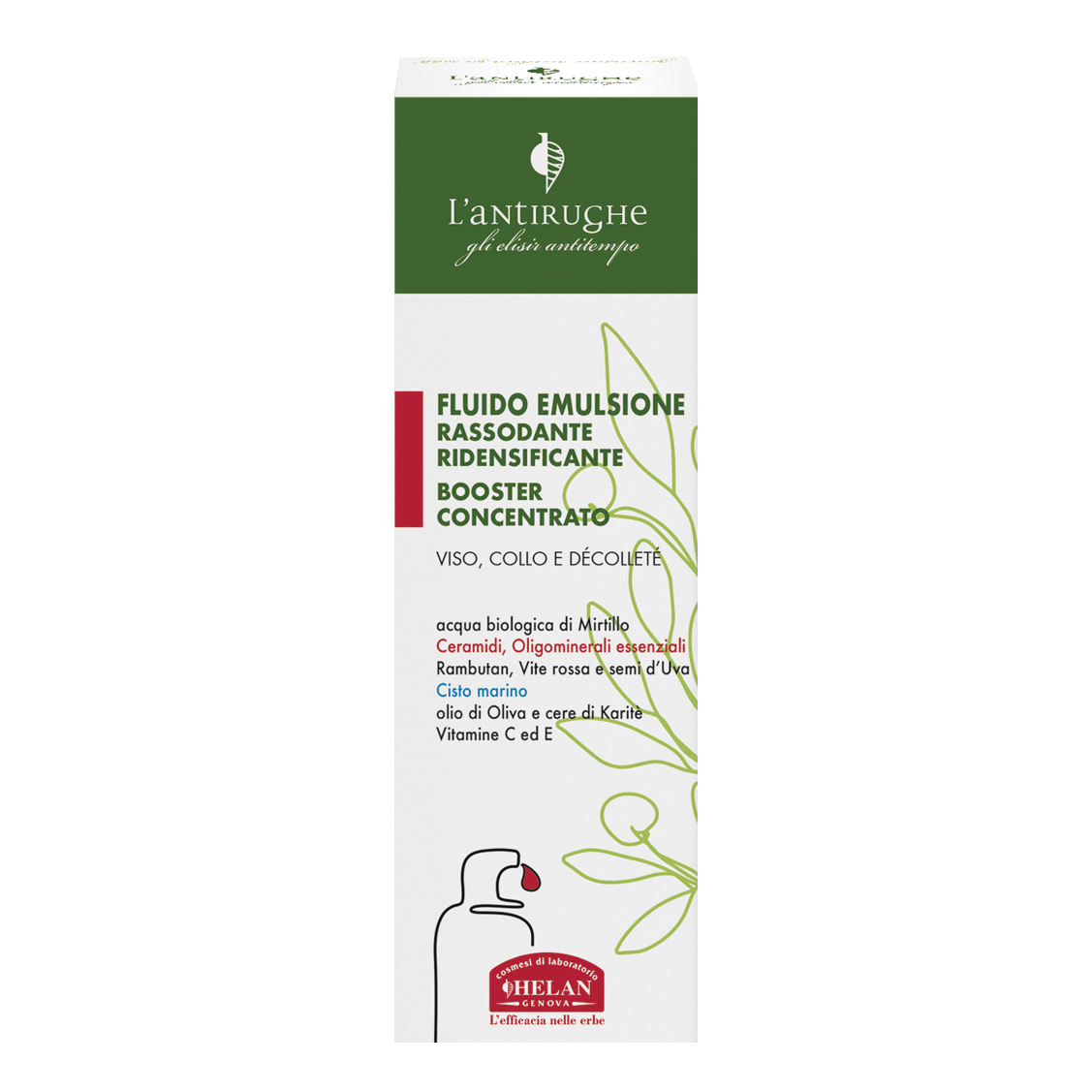 Elisir antitempo l'antirughe fluido emulsione rassodante ridensificante booster concentrato