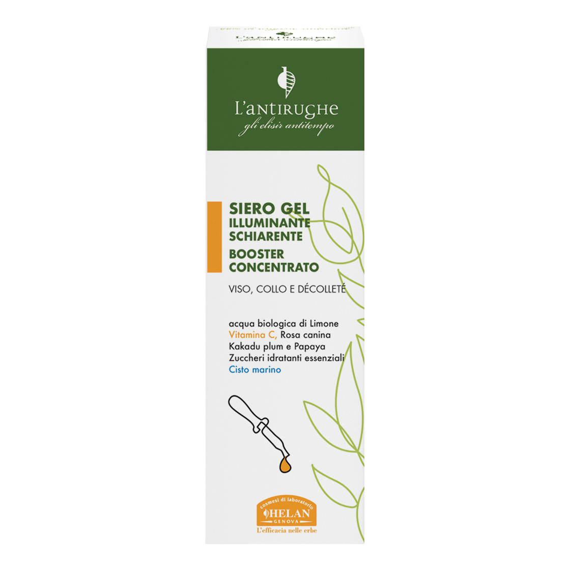 Elisir antitempo l'antirughe siero gel illuminante schiarente booster concentrato 30 ml