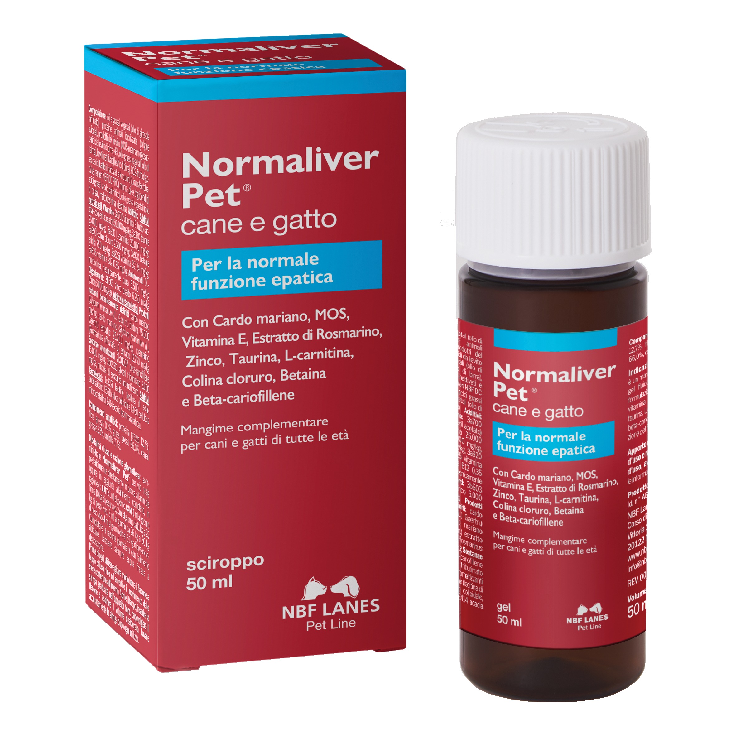 Normaliver Pet Cane E Gatto Sciroppo 50 Ml