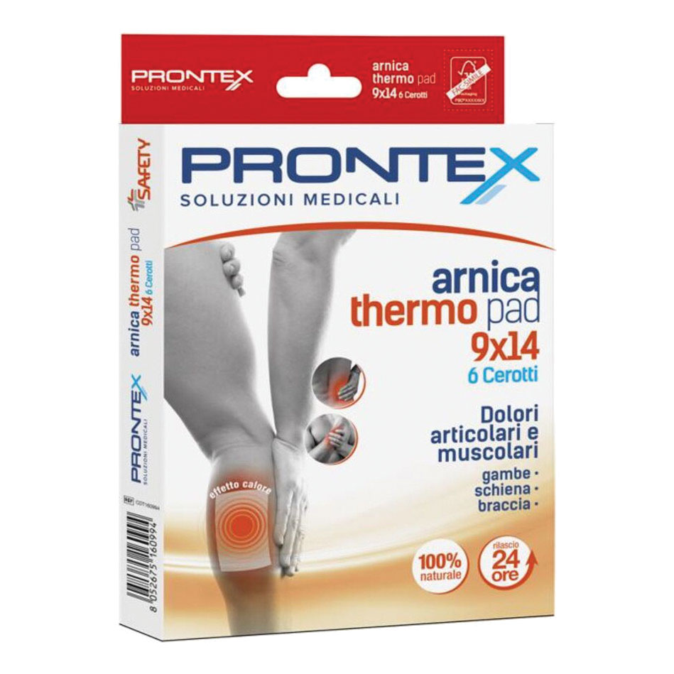 Cerotto prontex arnica thero pad 9 x 14 6 pezzi
