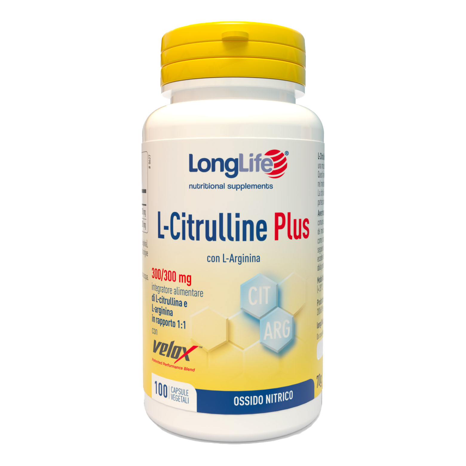 Longlife l-citrulline plus 100 capsule vegetali