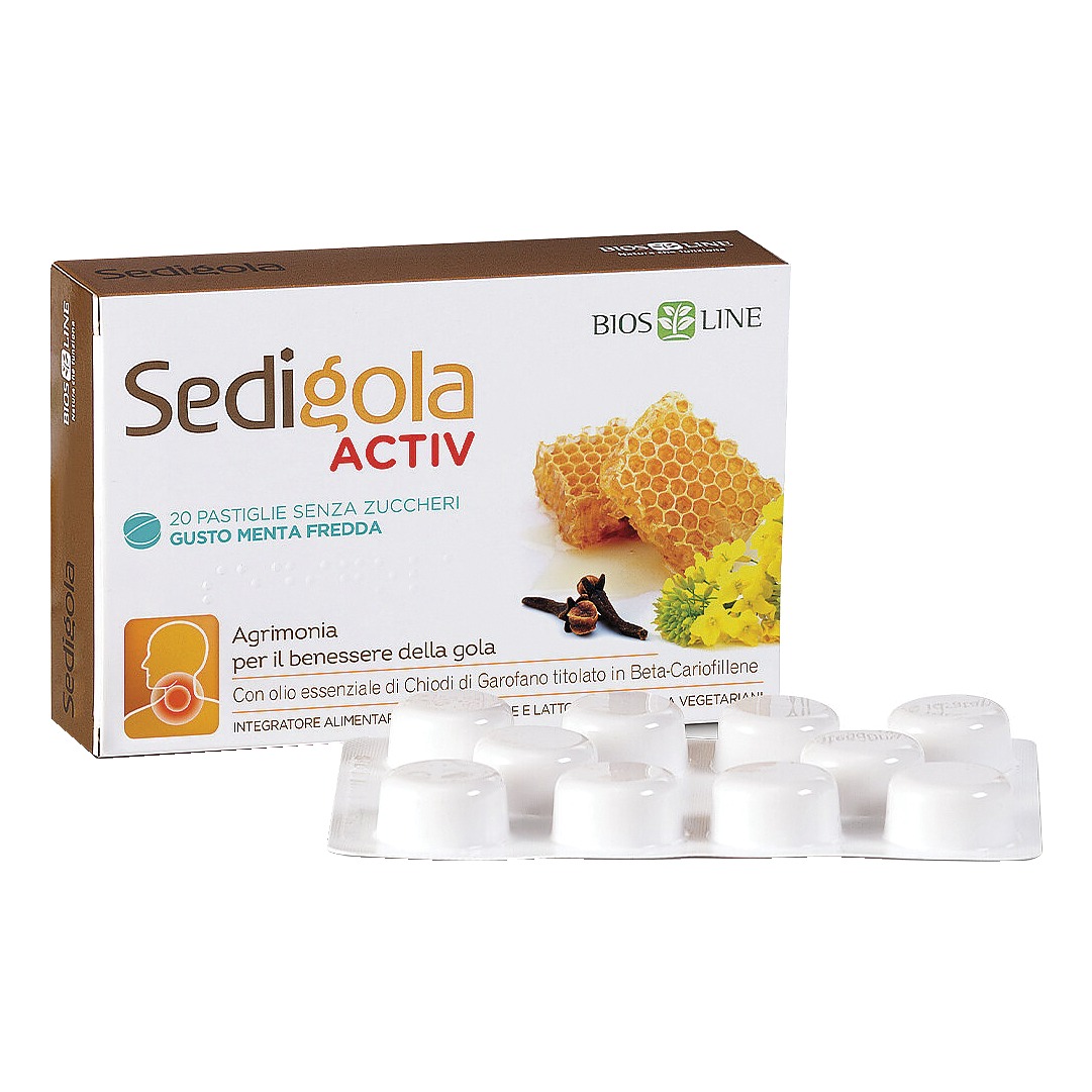 Apix sedigola activ menta fredda 20 pastiglie