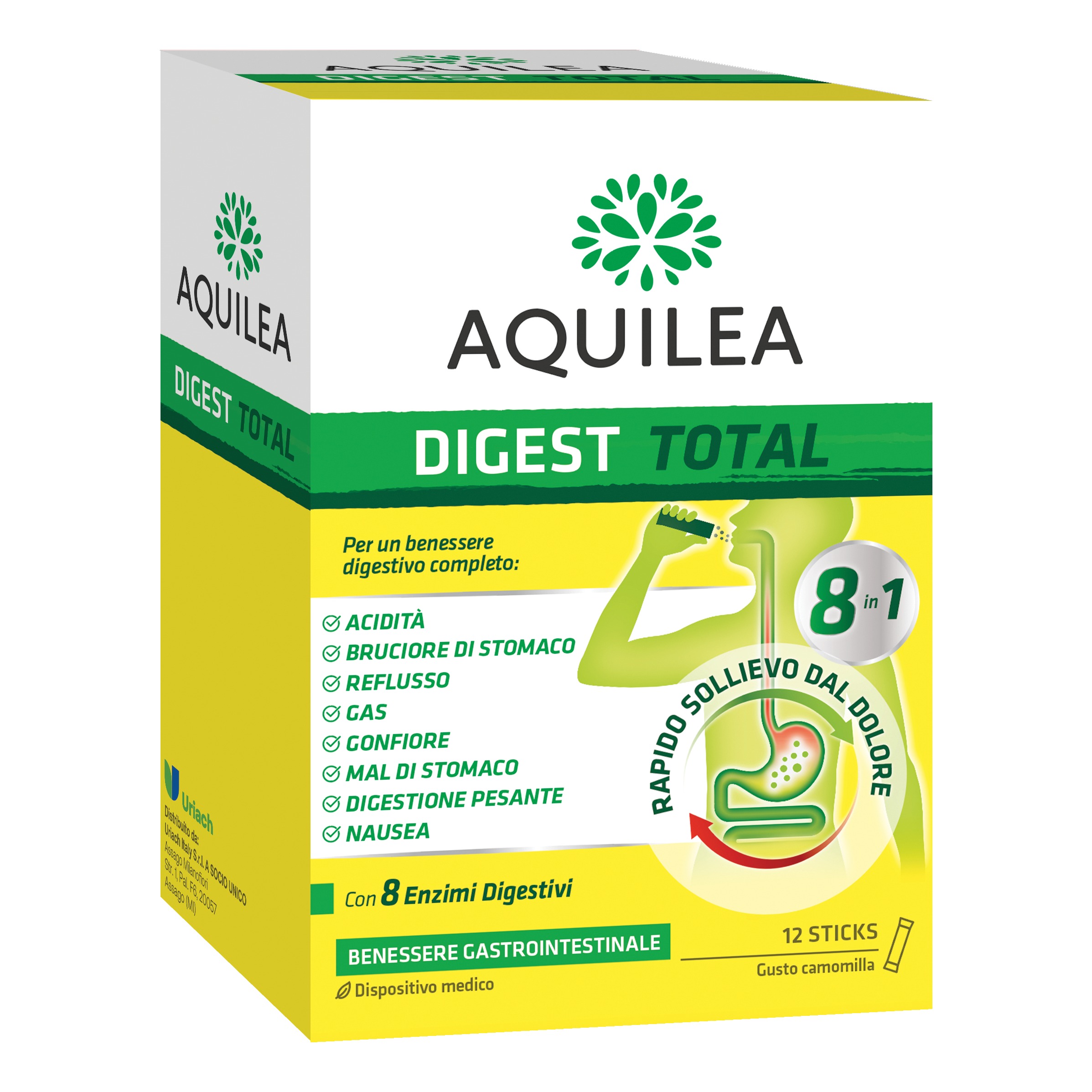 Aquilea digest total 12 stick 2,5 g