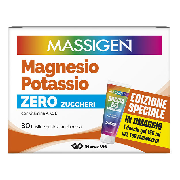 Massigen magnesio potassio senza zucchero 30 bustine edizione speciale 2025