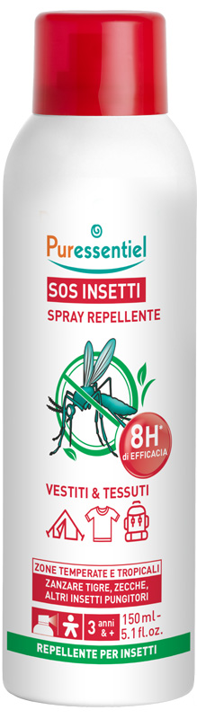 Sos insetti spray repellente vestiti&amp;tessuti 150 ml