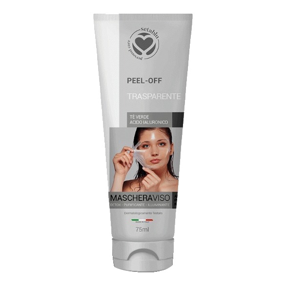 Setablu maschera viso peel off trasparente