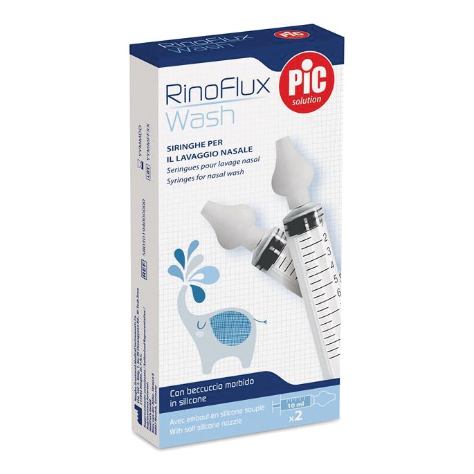 Rinoflux wash siringhe lavaggio nasale 2 pezzi