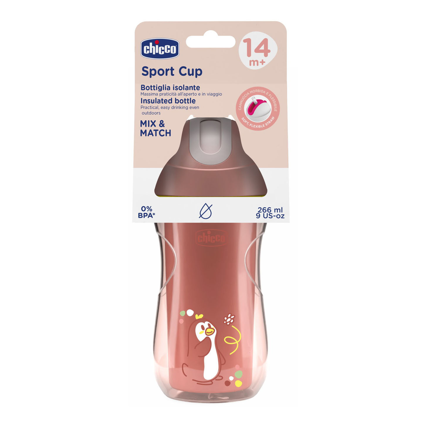 Chicco tazza sport rosa 14m+