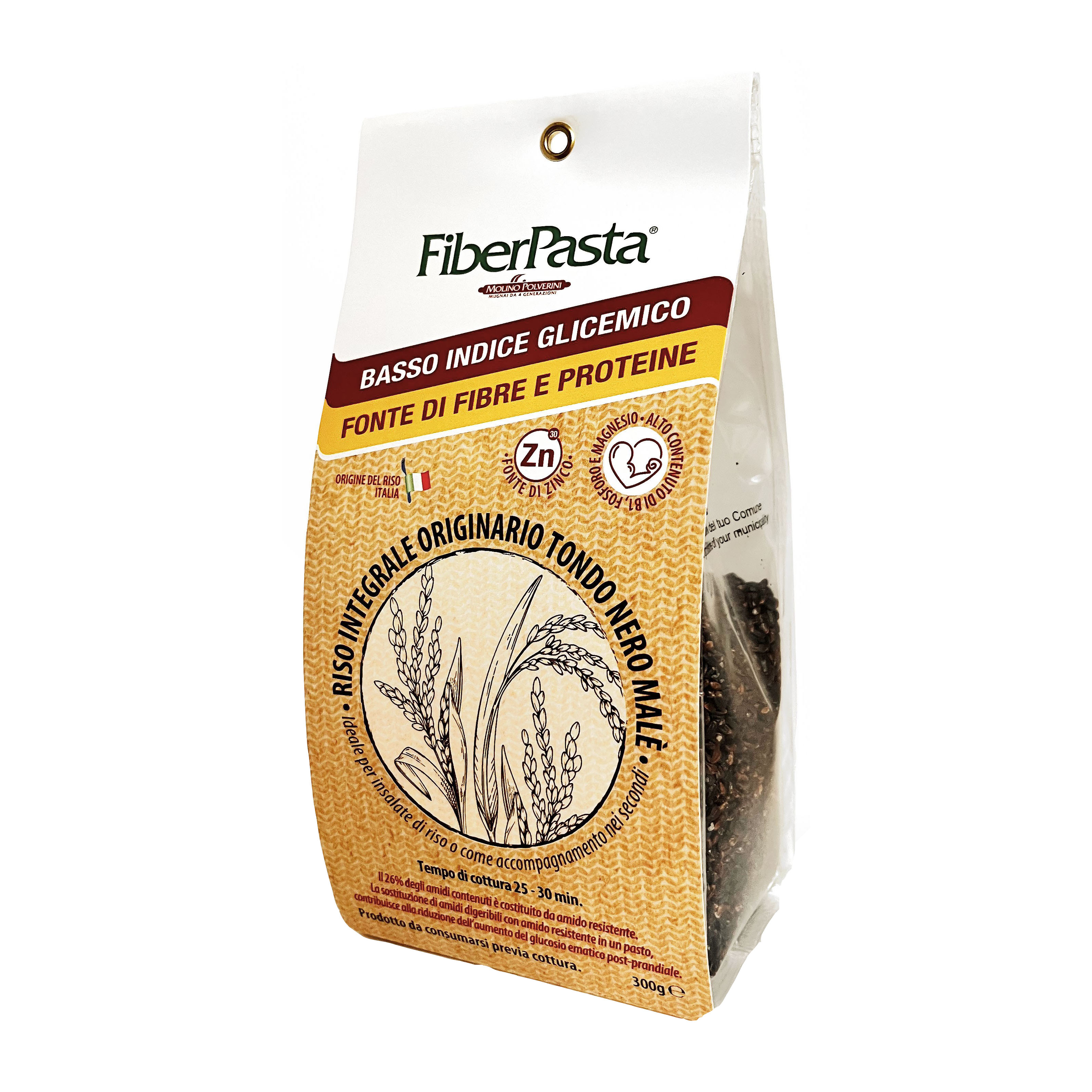Fiberpasta riso integrale a basso indice glicemico 300 g