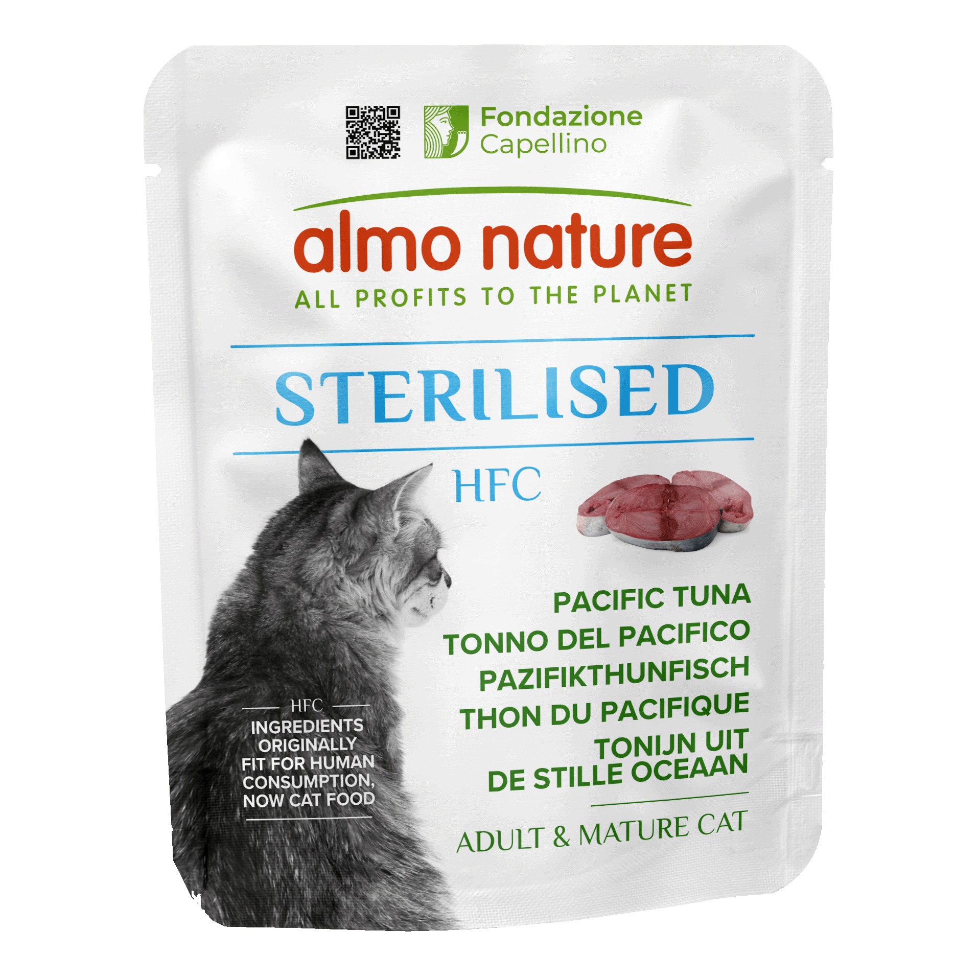 Human food chain cat sterilised tonno pacifico 50 g