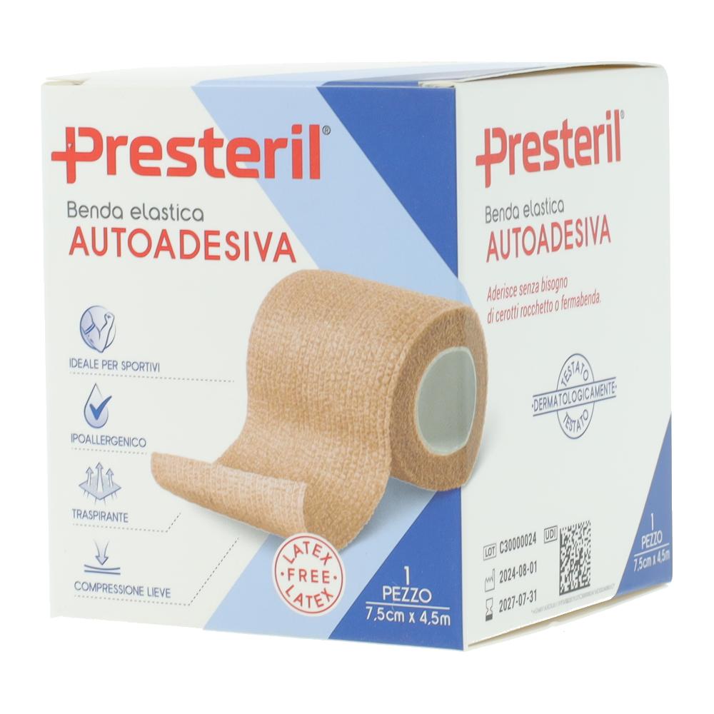Benda elastica autoadesiva latex free presteril cm 7,5x4,5 m tesi skin