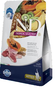 N&amp;d cat tropical selection kitten lamb 300 g