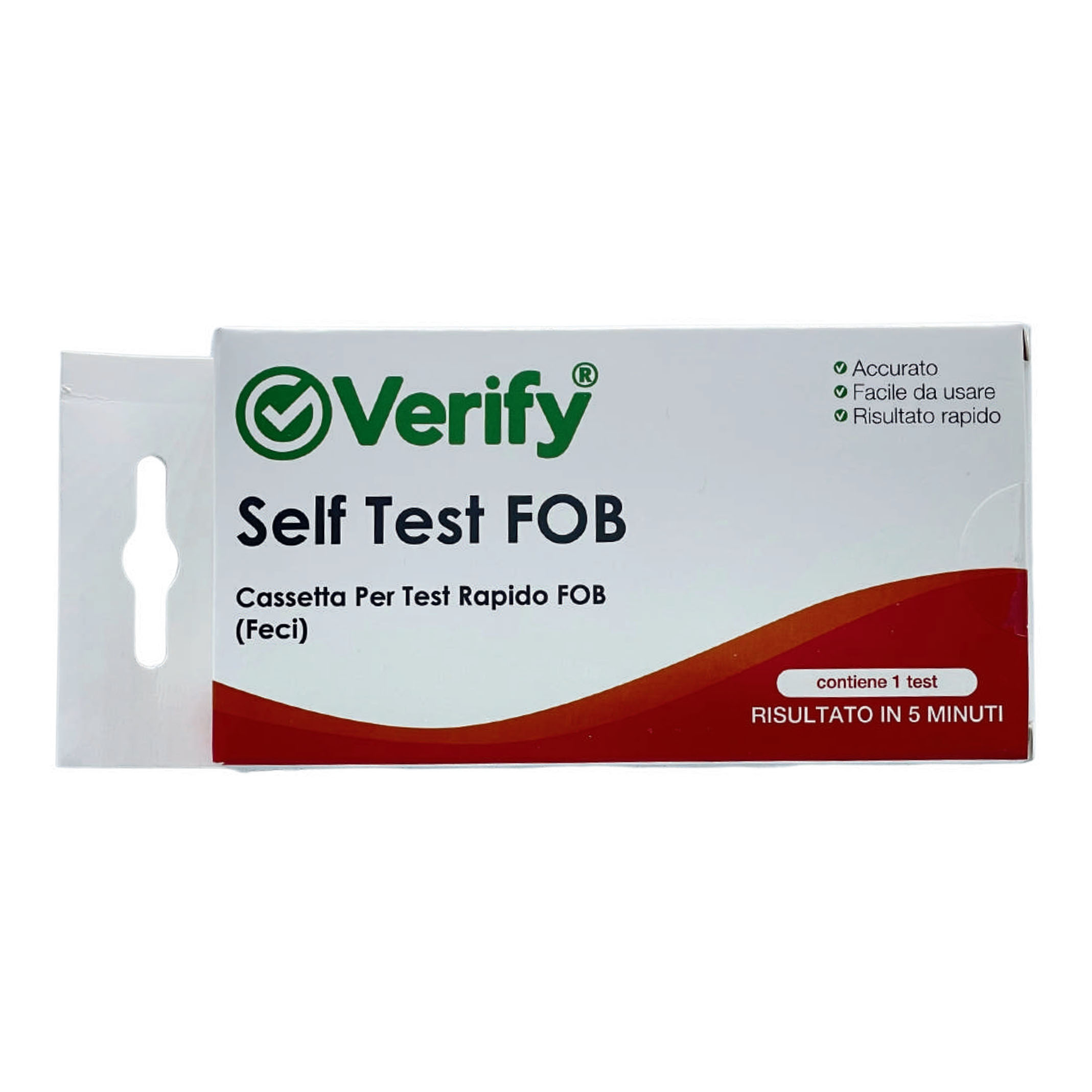 Test rapido verify fob autodiagnostico rilevazione qualitativa sangue umano occulto nelle feci