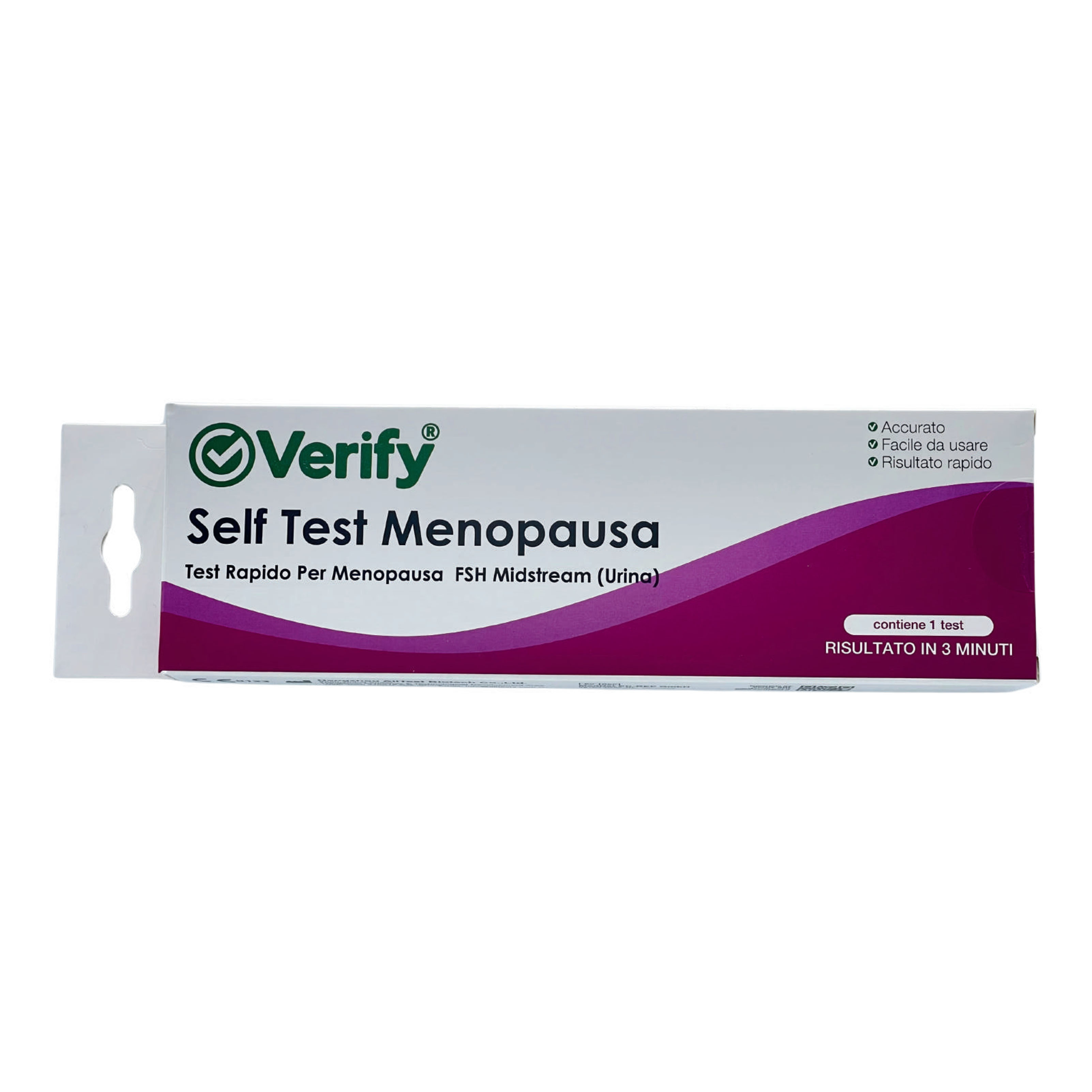 Test rapido verify menopausa autodiagnostico rilevazione qualitativa ormone follicolo-stimolante fsh in campione urina