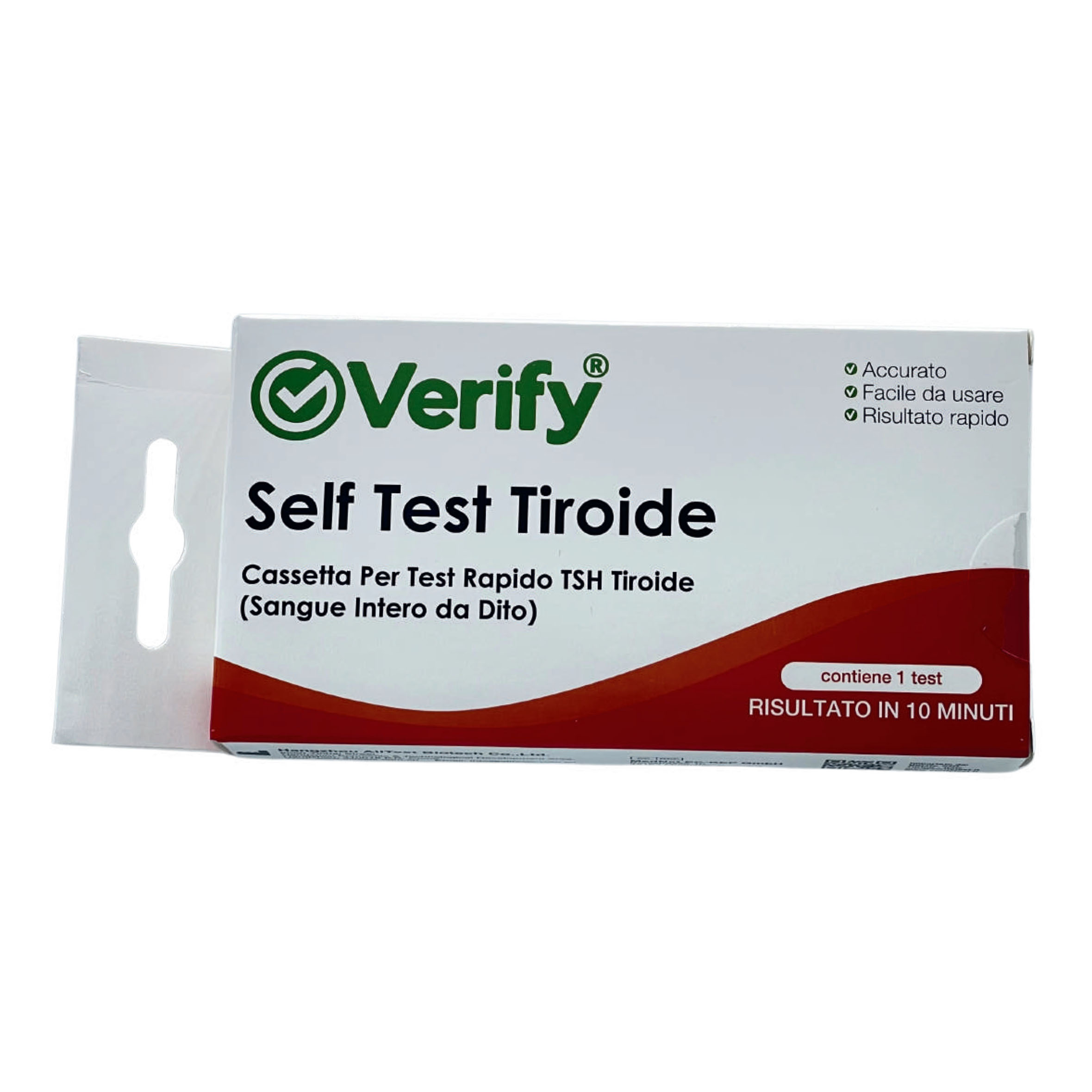 Test rapido verify tiroide tsh autodiagnostico rilevazione qualitativa ormone tireostimolante umano tsh nel sangue intero