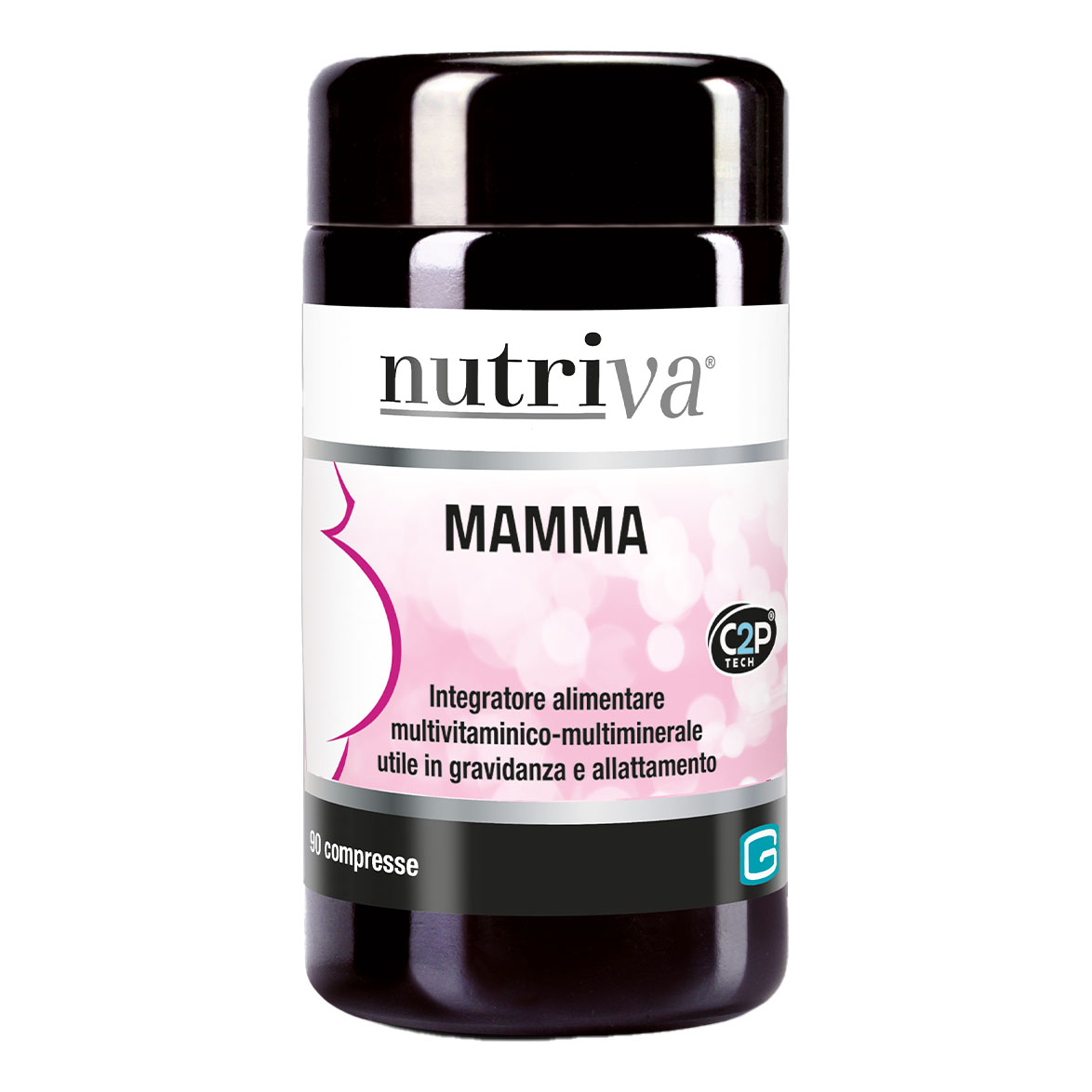 Nutriva Mamma, Integratore Alimentare Multivitaminico E Multiminerale Per Mamme, Indicato In Gravidanza Per Aumento Fabbisogno Di Vitamine E Minerali, Adatto A Vegetariani, 60 Compresse