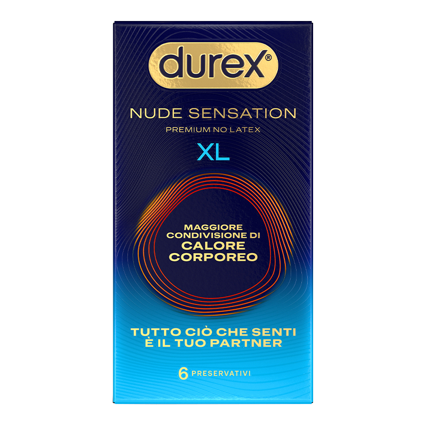 Preservativo durex nude sensation xl 6 pezzi