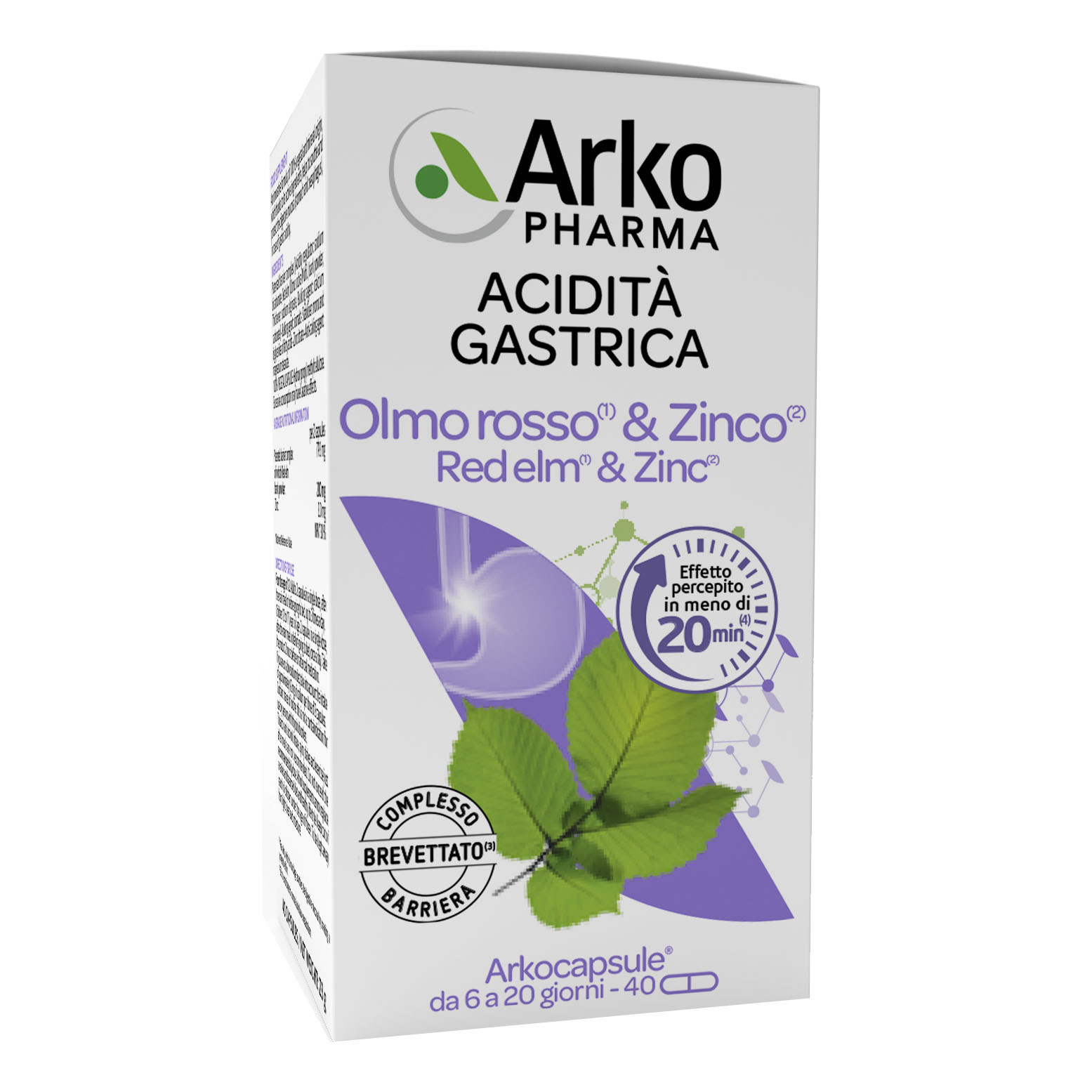 Arkocps olmo rosso &amp; zinco 40 capsule
