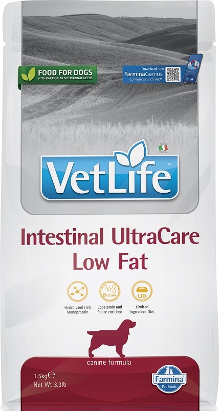 N&amp;d vetlife dog intestinal ultracare low fat 1,5 kg