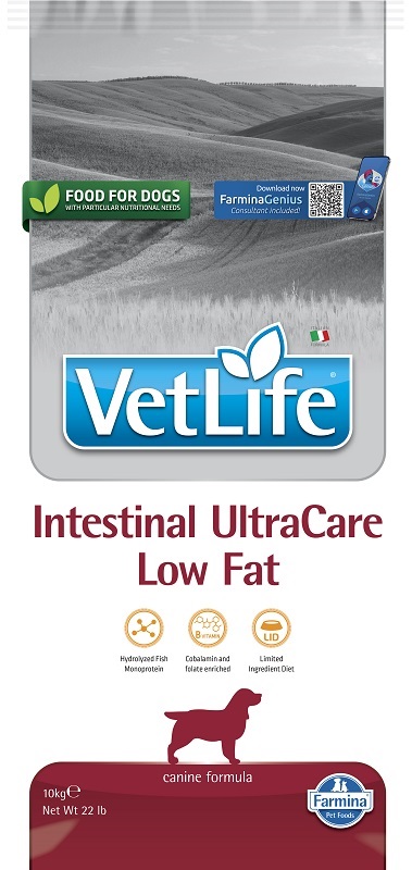 N&amp;d vetlife dog intestinal ultracare low fat 10 kg