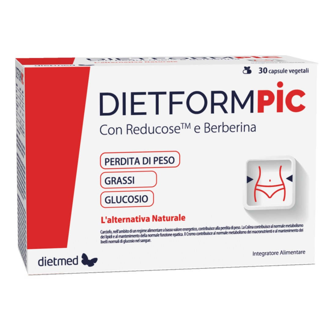 Dietformpic 30 Capsule Vegetali, Per Il Controllo Del Peso-image