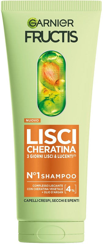 Garnier Fructis Keratin Sleek Shampoo 200 Ml
