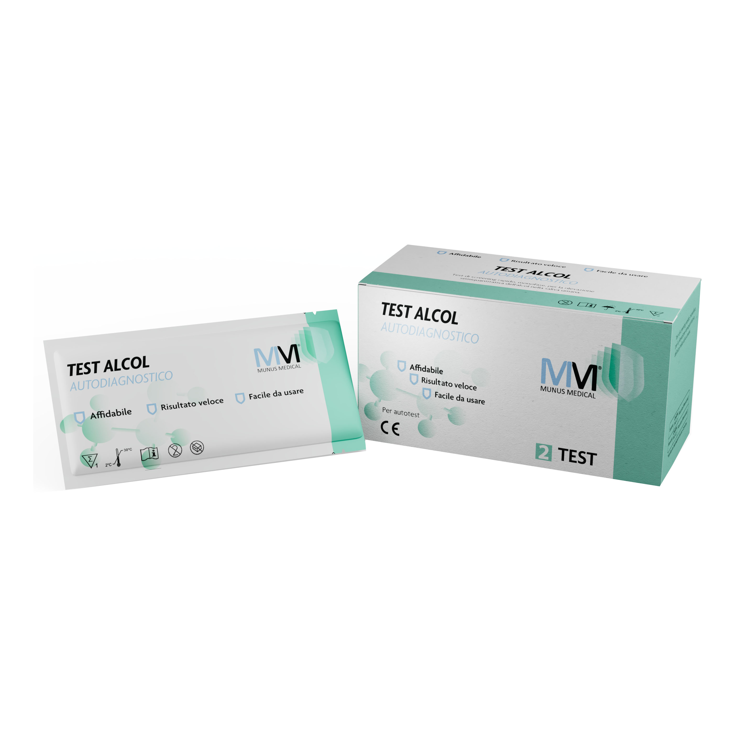 Test alcol munus medical 2 pezzi