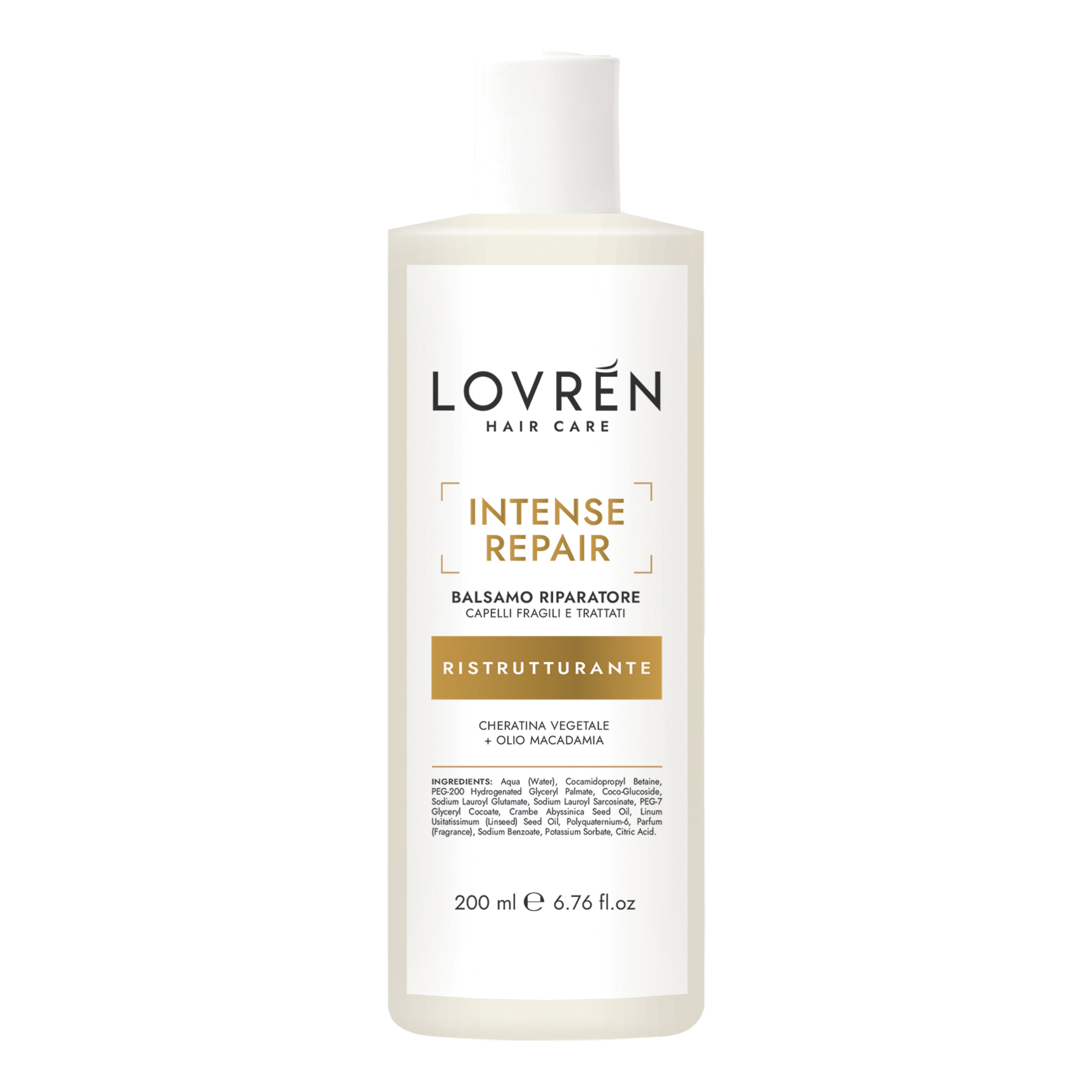 Lovren hair care intense repair shampoo ristrutturante 200 ml