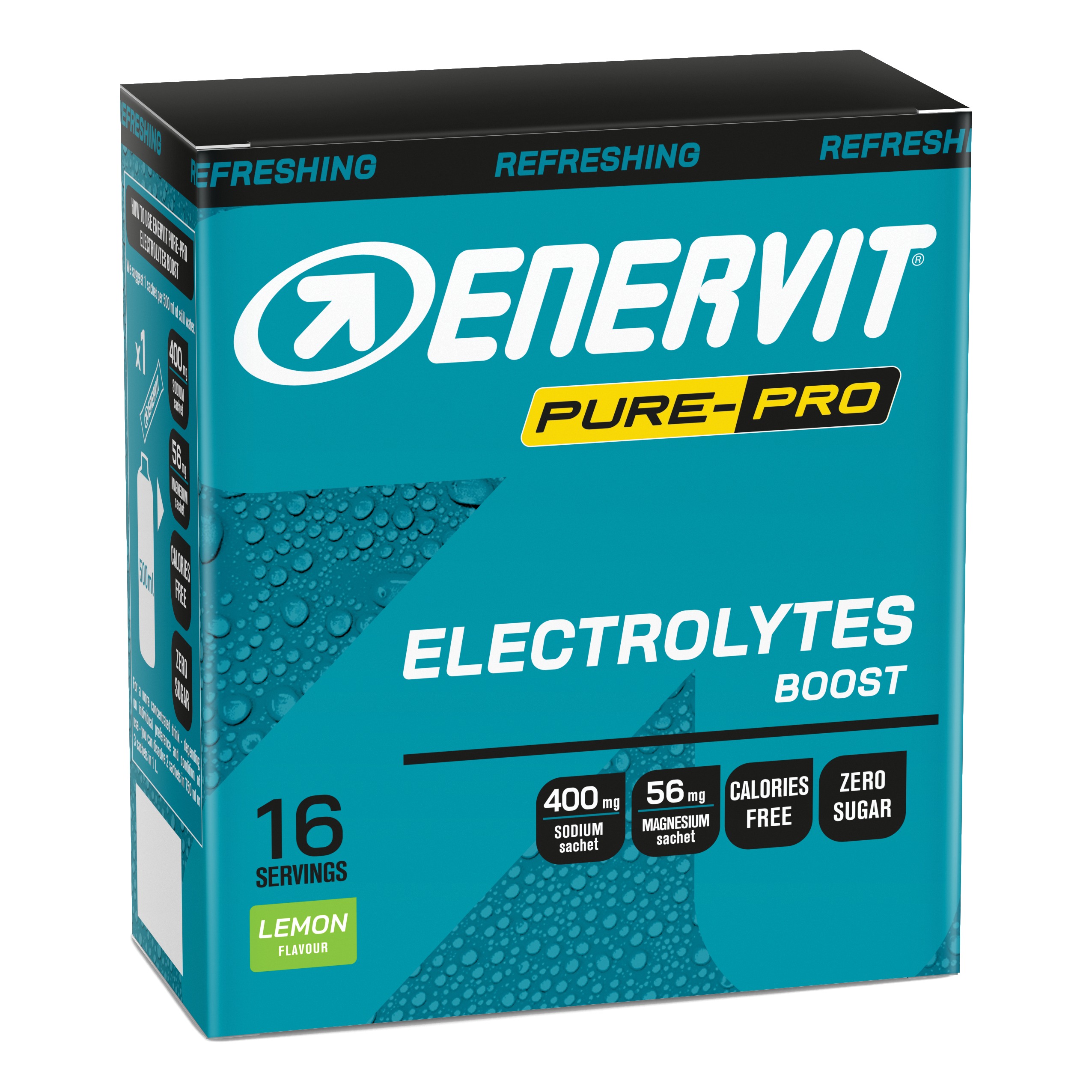 Enervit pure pro electrolytes boost 16 bustine da 4 g