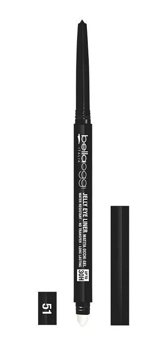 Bellaoggi jelly eye liner matita occhi 30 ore water resistant black widow