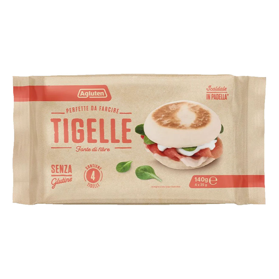 Agluten tigelle 4 pezzi da 35 g