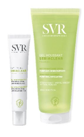 Sebiaclear set mat+pores 40 ml + gel moussant 200 ml