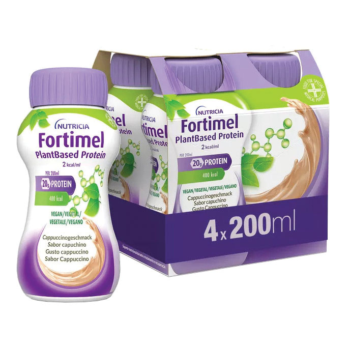 Fortimel plantbased protein cappuccino 4 bottigliette da 200 ml