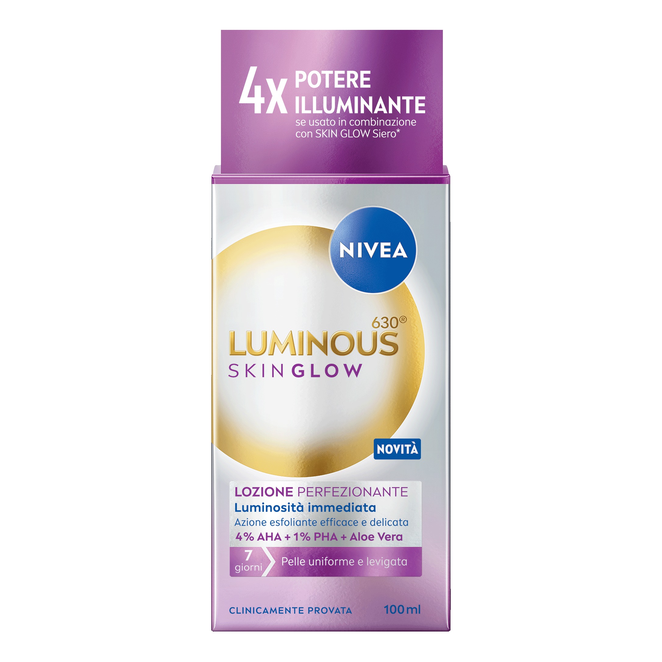 Nivea luminous 630 skin glow lozione perfezionante 100 ml