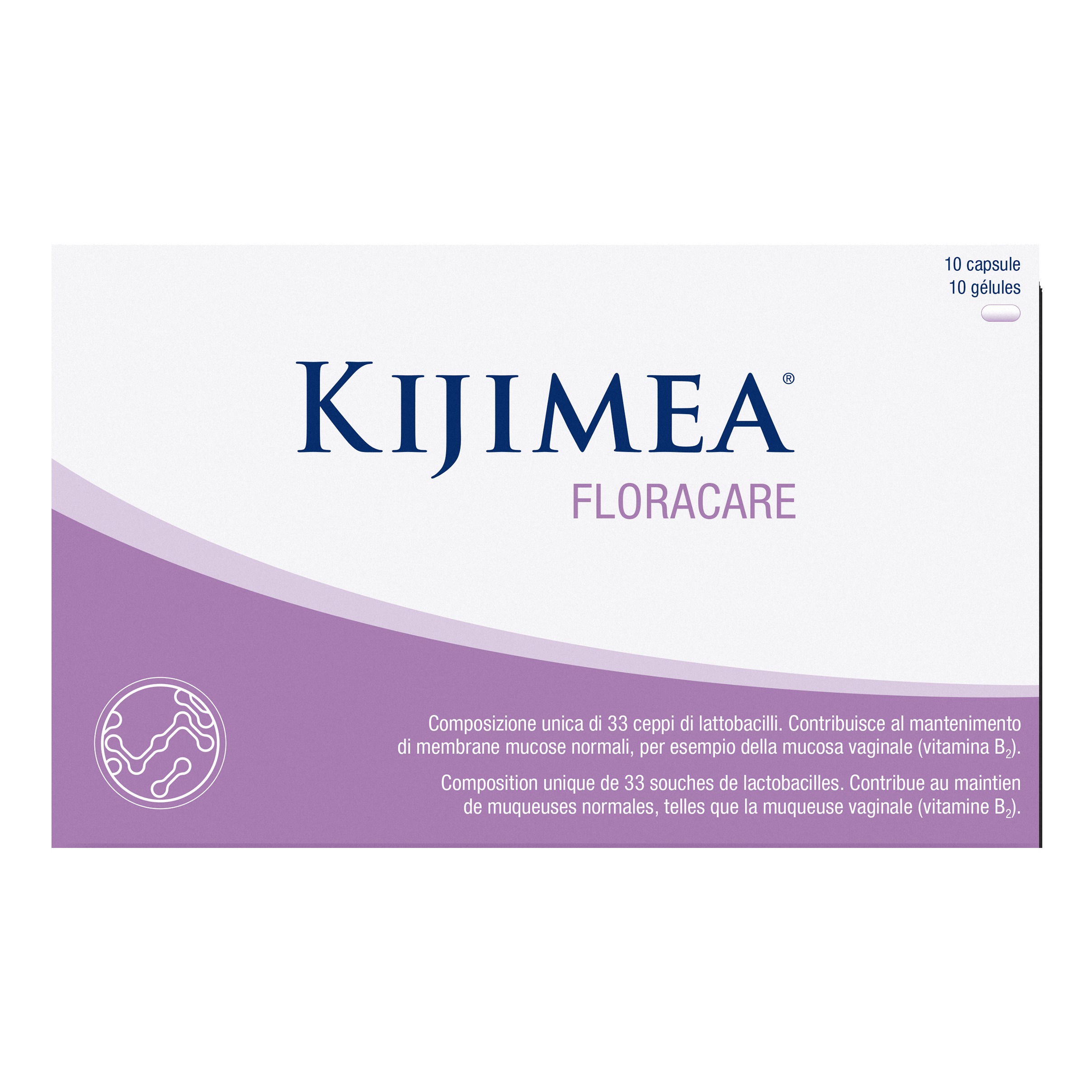 Kijimea Floracare – Ispirato Al Microbiota Vaginale Naturale | 33 Ceppi Di Lattobacilli Selezionati In Un Dosaggio Particolarmente Elevato, Oltre Alle Vitamine B2, B3, B7 E Zinco - 10 Capsule