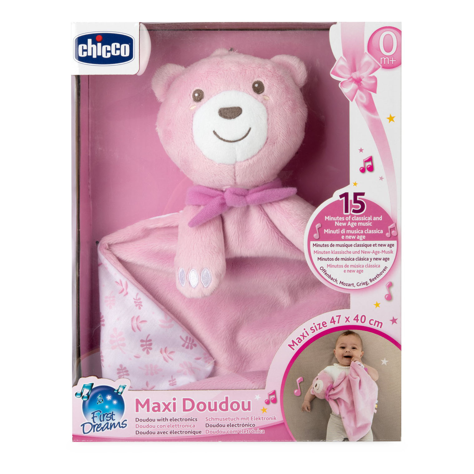 Chicco Gioco First Dreams Maxi Doudou Rosa