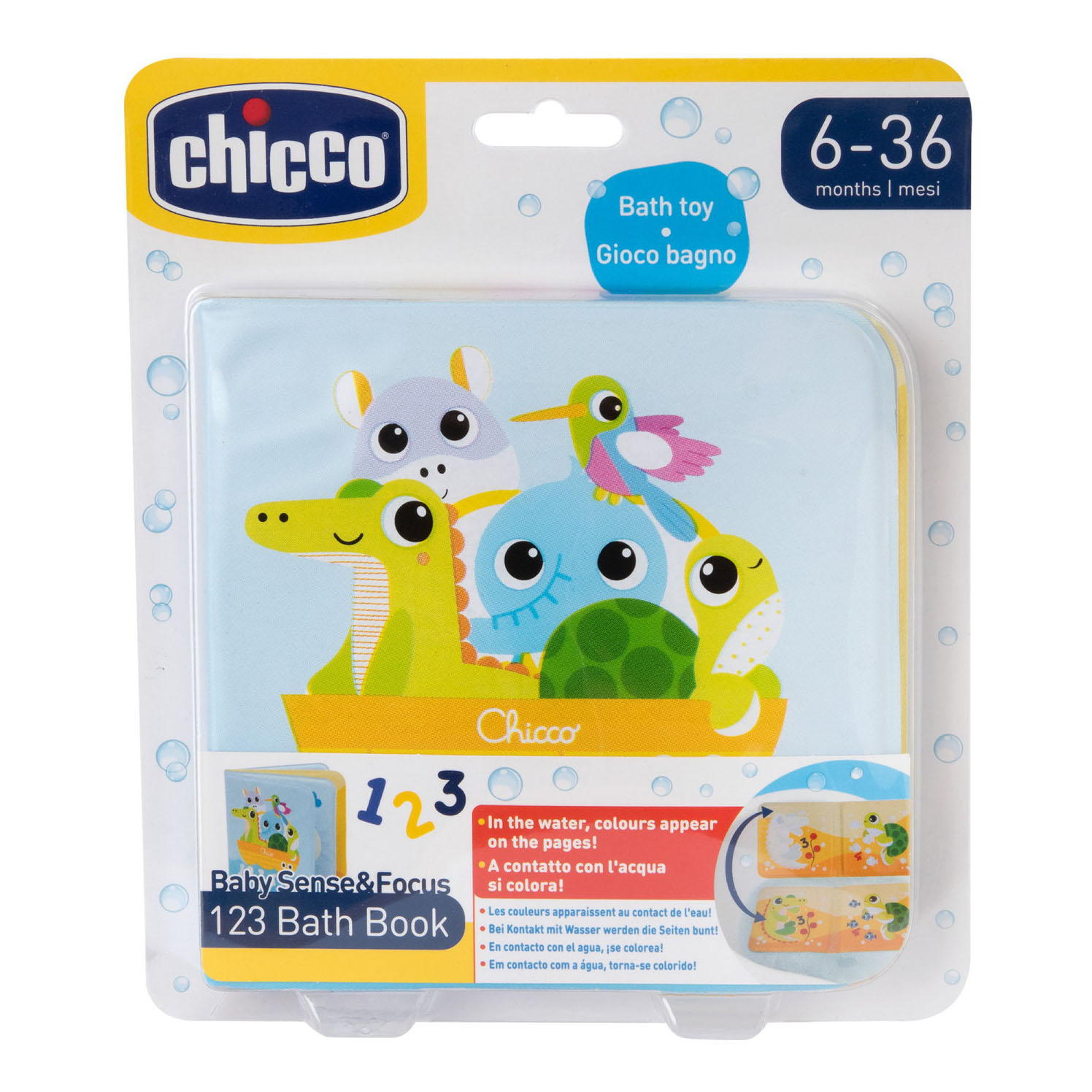 Chicco gioco baby sense&amp;focus 123 libro bagno