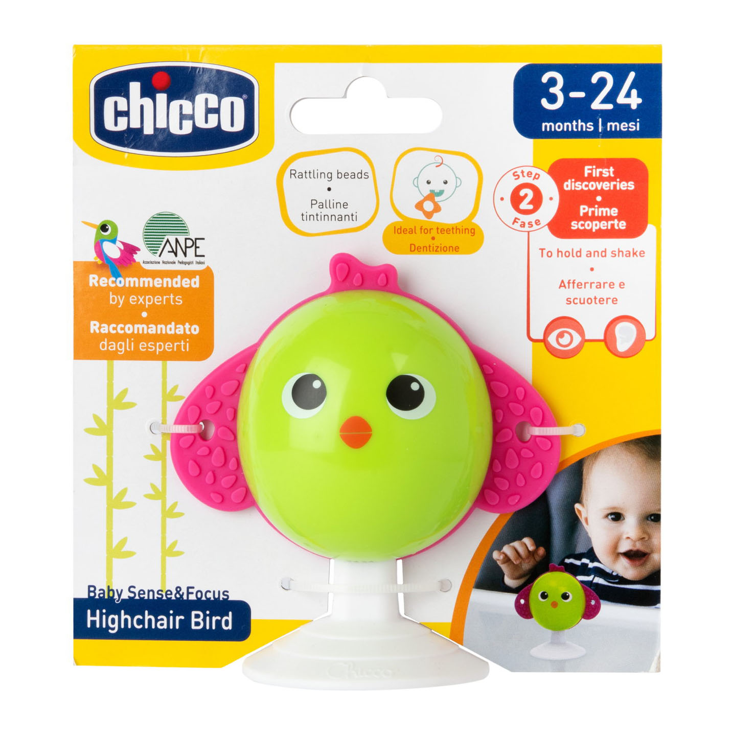 Chicco gioco baby sense&amp;focus gioco seggiolone uccellino