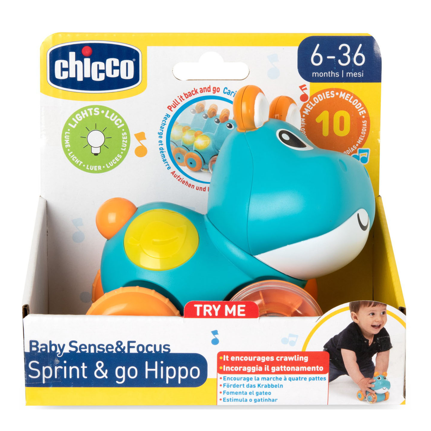 Chicco gioco baby sense&amp;focus hippo sprint&amp;go
