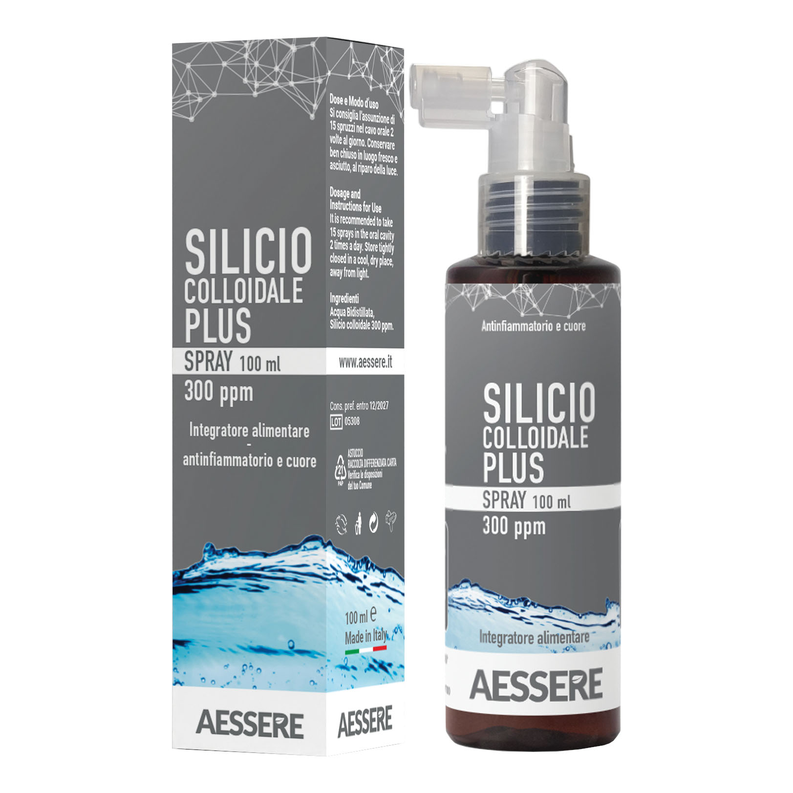 Silicio Colloidale Plus 350 Ppm 100 Ml