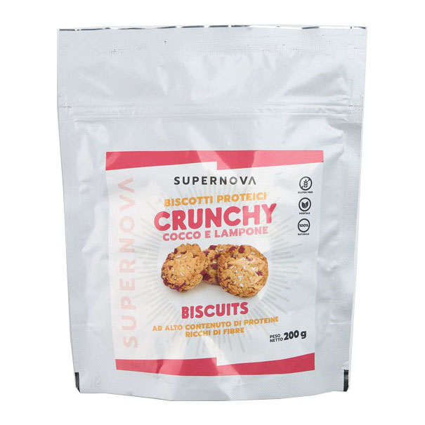Supernova crunchy biscuits lampone e cocco 200 g