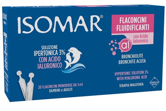 Isomar flaconcini fluidificanti soluzione ipertonica 30 acido ialur...