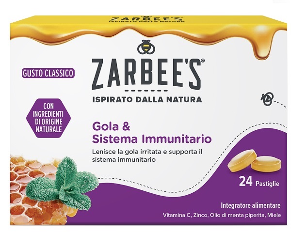 Zarbee's gola &amp; sistema immunitario 24 pastiglie