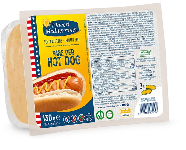 Piaceri mediterranei pane hot dog 130 g