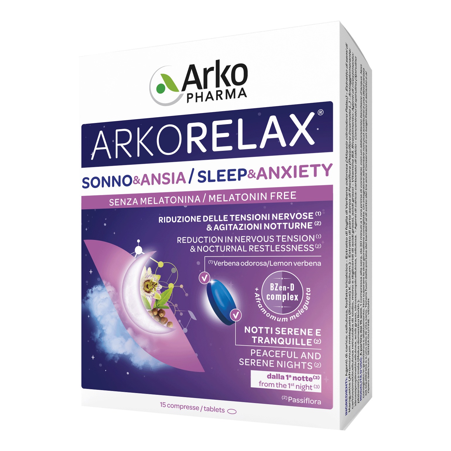 Arkorelax sonno&amp;ansia 15 compresse