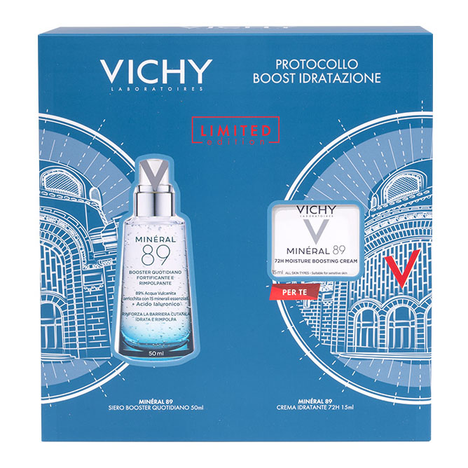 Mineral 89 cofanetto 2025 1 mineral 89 siero 50 ml + 1 mineral 89 crema generic mini 15 ml omaggio