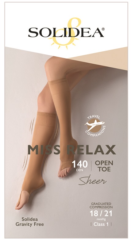 Gambaletto miss relax 140 punta aperta nero 1s Online su