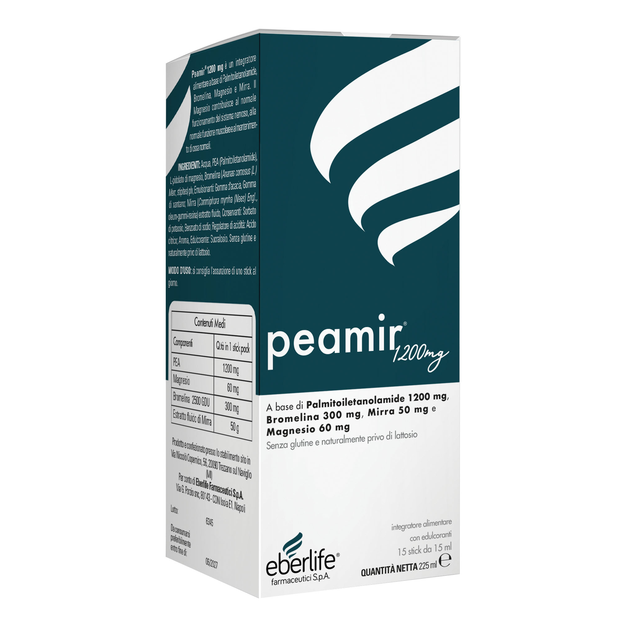 Peamir 1200 15 Stick Packs 15 ml