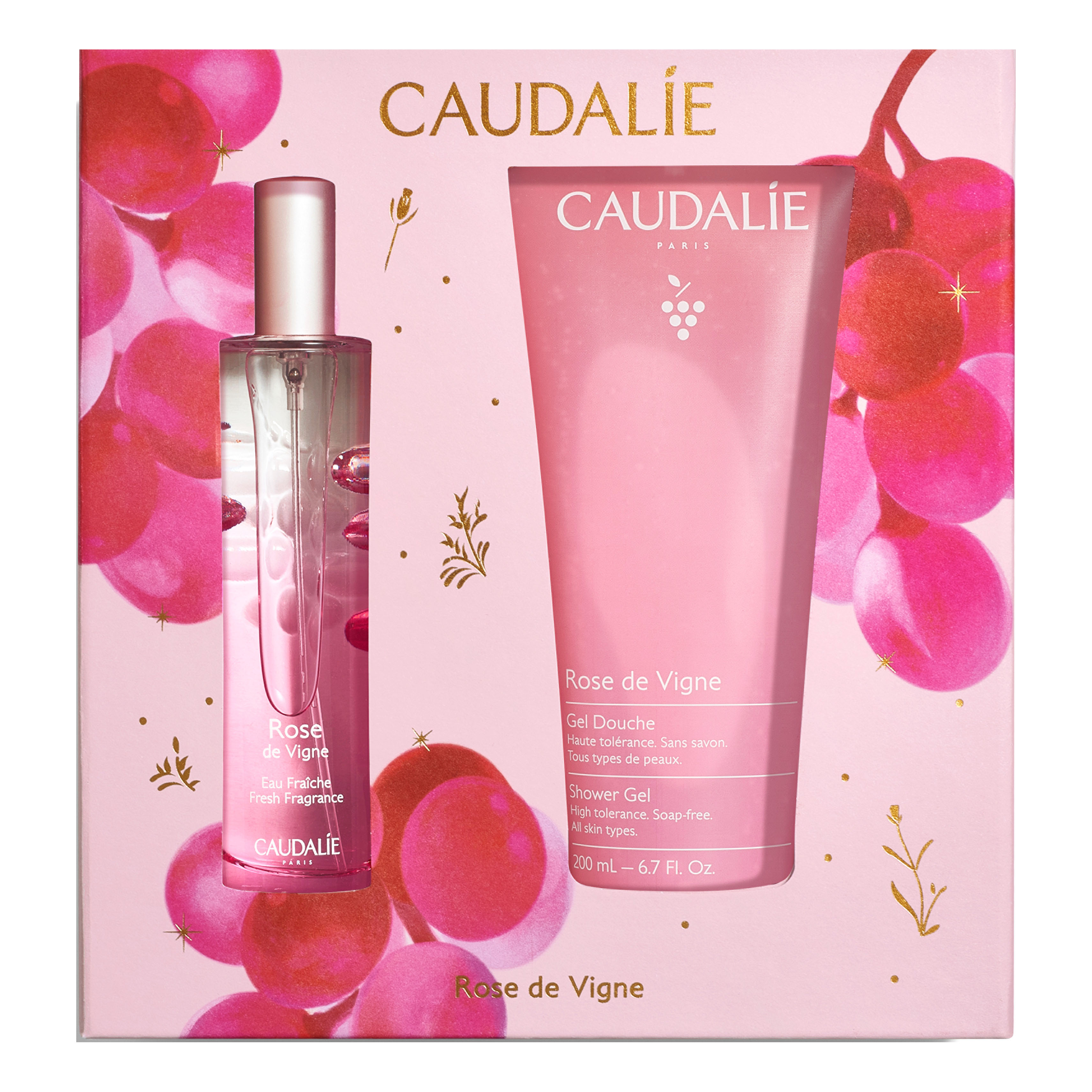 Rose De Vigne Cofanetto Xmas 2025 Rose Parfum 50 ml + Rose Shower Gel 200 ml