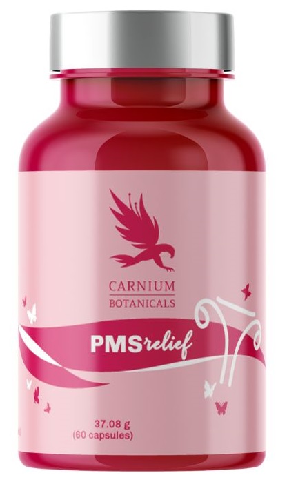 Carnium Botanicals PMS Relief - Integratore ciclo mestruale con Agnocasto - Vitex Agnus Castus - Integratore per la sindrome premestruale PMS - 60 Capsule Vegane-image